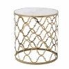 Modern furniture gold color stainless steel coffee table end table