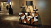 Modern furniture italian design colored painting wall console table