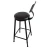 Import Modern Industrial Metal Chair Bar Bistro chair With Back steel bar from China