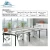 Import Modern L-shape cluster of 4 office workstation with divider screen 4 person office partition from China