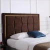 Modern Latest Design Comfortable Bedroom Furniture King Queen Size Leather Bed