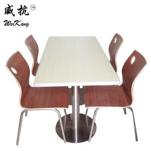Modern Mcdonalds fast food restaurant tables and chairs HPL table for sale