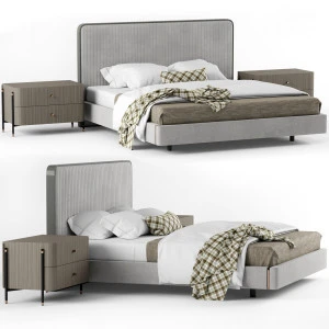 Modern minimalist gray color manufacturing  hotel bedroom furniture set