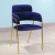 Import Modern Restaurant Chair Dining Room Furniture Upholstery Velvet Chairs with Metal leg from China