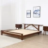 Modern solid wood bed hot sale white oak bedroom furniture 1.5M bed