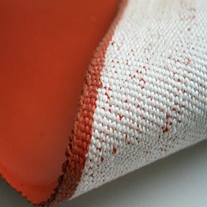 Molten splash resistant blanket silicone rubber coated fiberglass