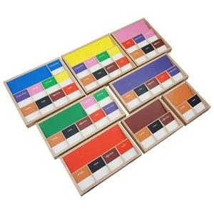 Montessori Premium Wooden Material Language Learning Toys Grammar Boxes (8) for Toddlers