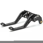 Motorcycle brake and clutch levers with laser logo bandit
