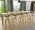 Import Multi size Simple bar table and chair combination of modern simple iron art solid wood living room bar casual high table from China