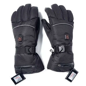N88  Wholesale Waterproof antiskid touch screen Motorcycle/Ski/Sports Heated Gloves with 3500mAh rechargeable lithium batteries