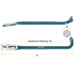 Nail Puller - Oct Shank, Double Ends pry bar wrecking bar with Oct shank
