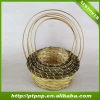 Natural Chinese antique storage bamboo basket