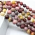 Import natural gemstone beads coffee line matt agate stone beads for fashion jewelry from China