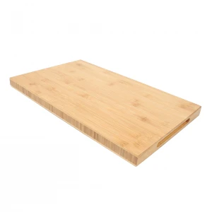 Natural reversible kitchen bamboo wood cutting board chopping block cheese board with handles