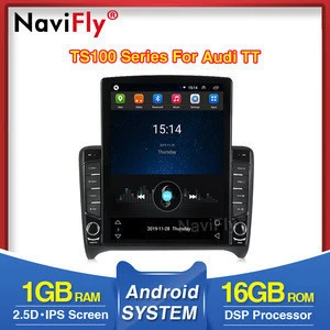 Navifly 9‘’ 8+128G Car Radio Video Player GPS Head Unit For Audi TT MK2 8J  2006-2012 carplay DSP 8G+128G Navigation cooling fan
