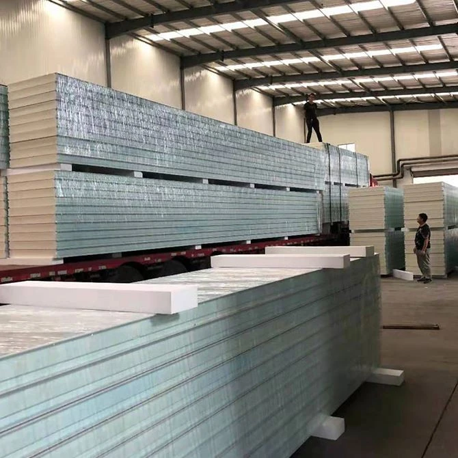 New Arrival Cheapest Prefab Houses Polyurethane/Pu Wall And Roof Eps Sandwich Roof Panels