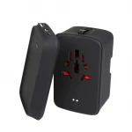 new arrival portable charger universal travel adapter with 5000 mah power bank