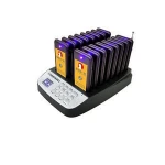 New Arrival Touch Button Coaster Restaurant Guest Paging System With 16 Pagers