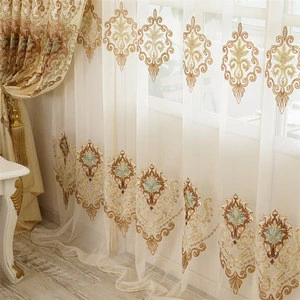 new arrived Fringe Jacquard Curtain In Luxury Valance With Back And Tassels