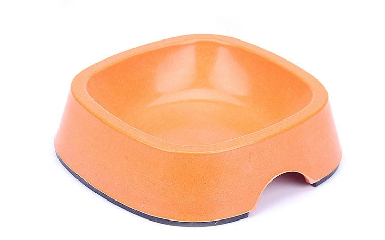 New bamboo fiber pet bowl custom environmental protection dog bowl