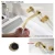 Import New Copper Brushed Gold Brushed Rose Gold Dark Wall-mounted Three-hole Bathroom Basin Faucet Hot and Cold Water Faucet from China