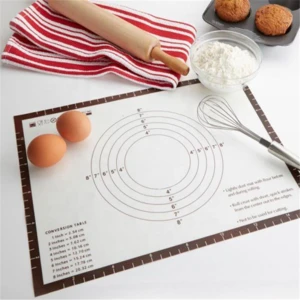 New Design Silicone Pastry Baking Mat For Pastry Rolling With Measurements