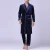 Import New Design Simple Exquisite Red Blue Long-Sleeved Mens Silk Nightgown Pants Pajamas from China