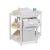 Import New Design Wooden Corner Baby Changing Table with Hamper and Basket from China