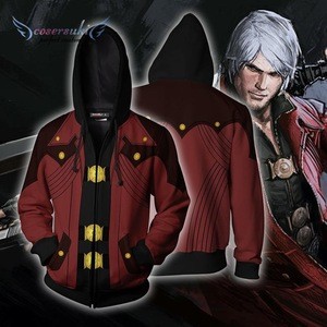 New Devil May Cry 3 sweater 3D digital printed hoodies cardigan jacket cosplay anime costume