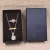Import New Kraft Necklace Earrings Ring Jewelry Box  Black  Gift Boxes Jewelry Accessories Packaging from China