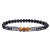 New lava stone tiger eye stone mens bracelet simple lovers Bracelet mens and womens Fashion Bracelet