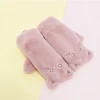 new lovely Fingerless mittens for women student Custom logo Animal shape cashmere wool Long Rope fabric gloves