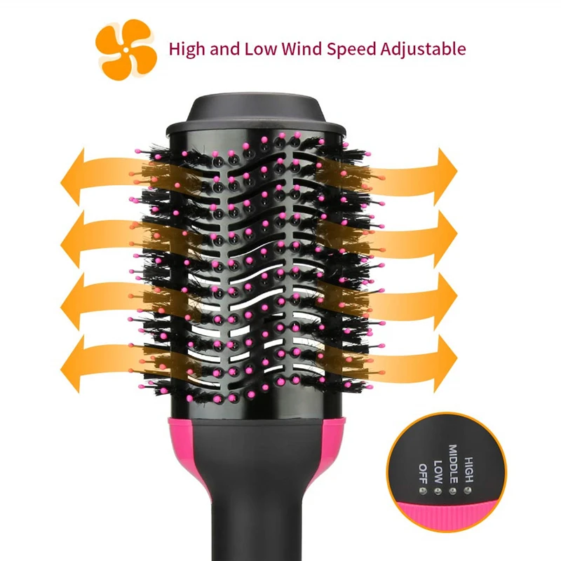New One Step Blowout Hair Dryer 2-in-1Hair Dryer Brush with Straightening salon hot air brush styler