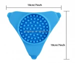 new Pet Slow Feeder Dog Suction Cup Feeding Dog Lick Pad Soft Silicone Dog Bowl Mat Bathing Grooming Training Helper 18*18*1.5cm