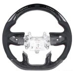 New Product For Dodge Charger Led Display Carbon Fiber Leather Steering Wheel