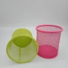 New Products Cheap Price Storage Pen Holder Metal Mesh Pen Solid Color Pencil Holder
