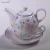 Import New Products Custom Printed Home Goods Australia Style Porcelain Tea Set Ceramic Teapot Coffee Sets from China