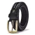 Import New style men adn women  Hand knit   genuine leather  belt with alloy buckle from China