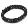 New style mens hand-woven bracelet stainless steel jewelry factory direct wholesale