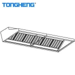 New wall mounted kitchen appliance, stainless steel straight profile exhaust hood