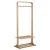 Import Newest design wooden bathroom towel rack stand with shelf from China