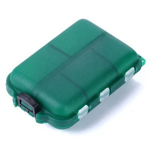 NEWUP 9.5*6.5*3 CM Outdoor Fishing Tackle Boxes Fishing Lure Plastic Boxes Hook Baits Box Cheap fishing tackle