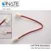 No-soldering 3528 5050 2 Pin 4 Pin RGB LED Strip Single / Corner Connector Wired Cable at the End 8mm 10mm Width PCB