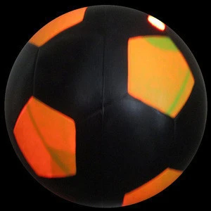 NO.5 official size soccer ball with different color one more color team sport ball lighted up in the dark led soccer ball play