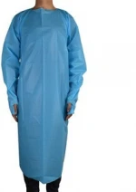 Non Woven Waterproof Surgical Dental Long Sleeve Plastic Pe Cpe Disposable Apron