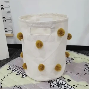 Nordic style fashion baby toy storage bucket storage basket household decoration large dust-proof storage basket