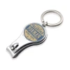 Norman Souvenir Custom Metal Epoxy Nail Clipper With Keychain