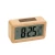 Import Novelty Wood Material Table Desktop Digital Kids Children LCD Display Alarm Clock With Triple Alarm And Snooze Function from China
