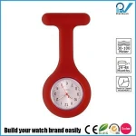 Nurse watches eco-friendly silicone band non-toxic alloy case nickel free