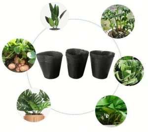 Nursery Pots Plastic Seedlings Planter Round Seed Starting Pot Flower Plant Transplanted Nutrition Container